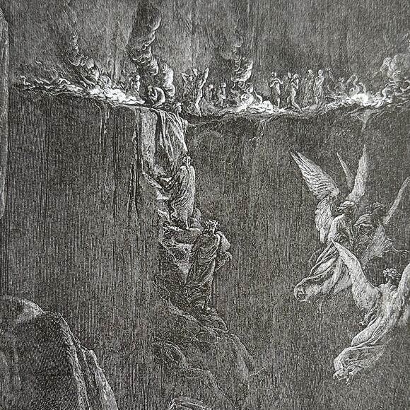 Dore, Tree, Seventh Circle, Divine Comedy, Engraving, Art Print, ~ 250803-WH 705 - Picture 3 of 4